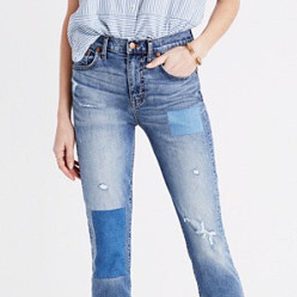 Madewell Cruiser Straight Patchwork Addition Denim